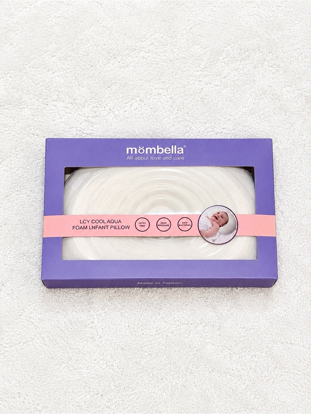 Mombella Newborn Memory Foam Baby Pillow Head Support Infant Pillow NWT